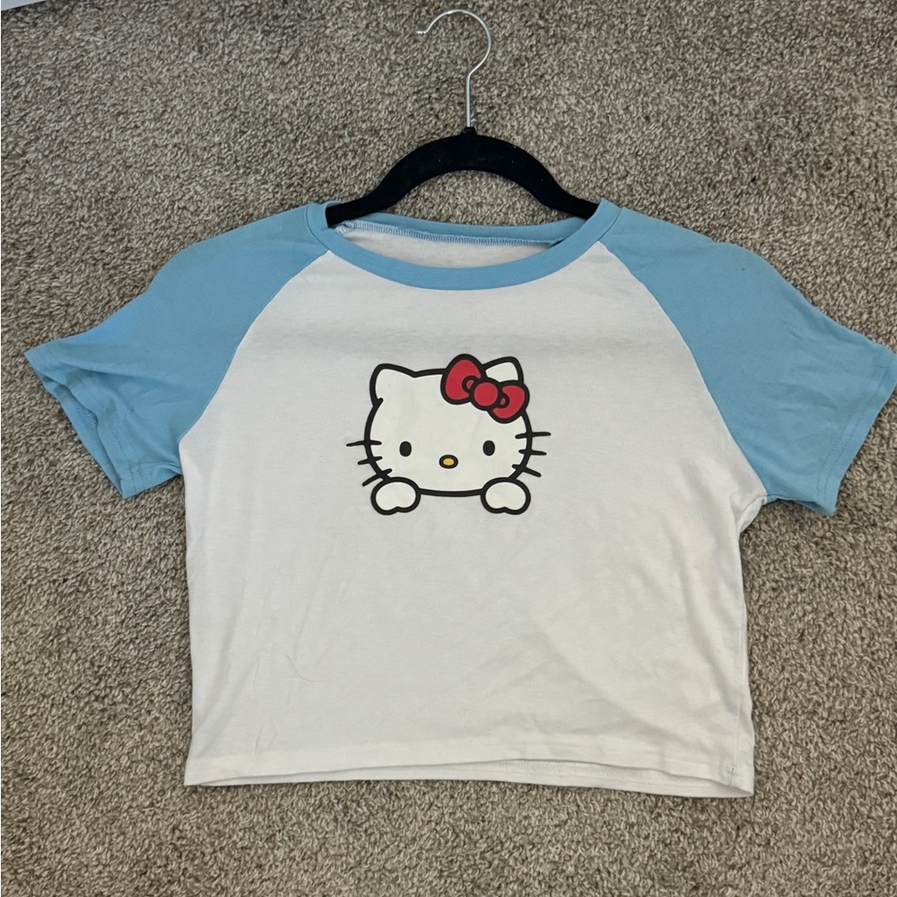 Hello Kitty Short Sleeve Crop Top